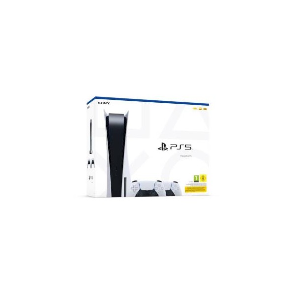 PS5 Console 825GB Standard Ed. White + 2 DualSense EU